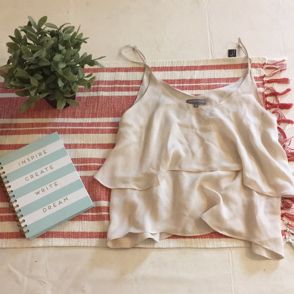 Emerson Thorpe: S: off white layered tank top